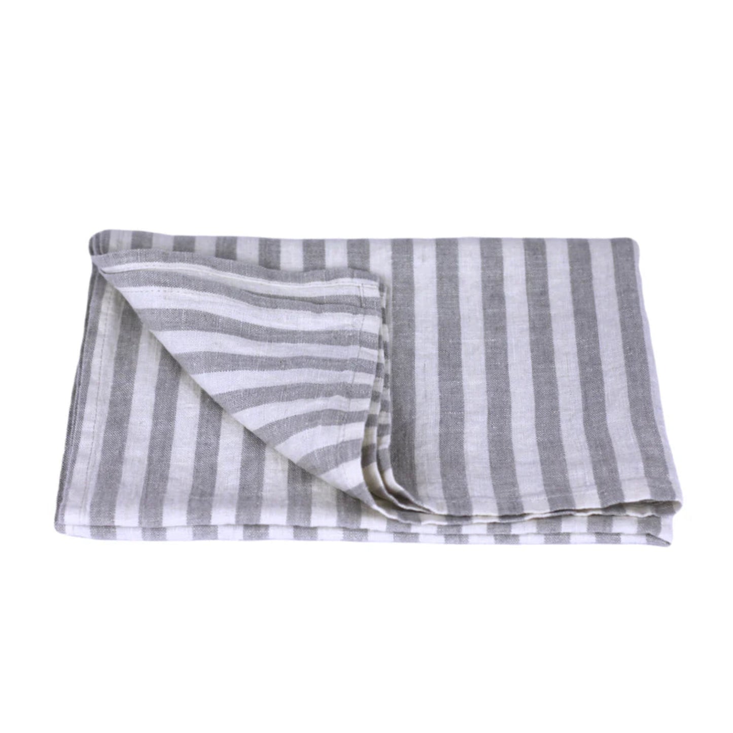 Linen Tea Towel, Stonewashed Stripes