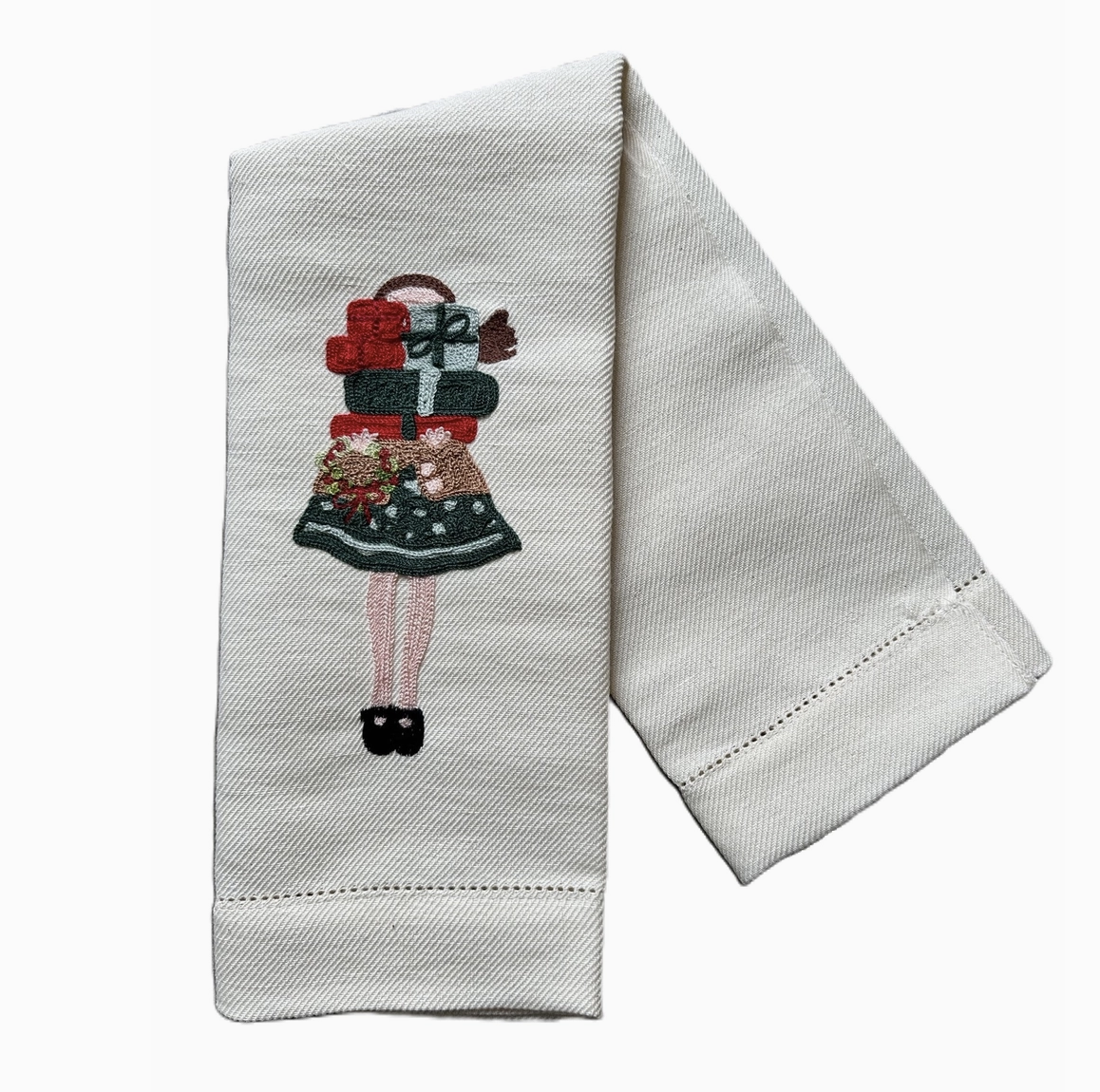 Busatti Guest Towel, Holiday Shopper