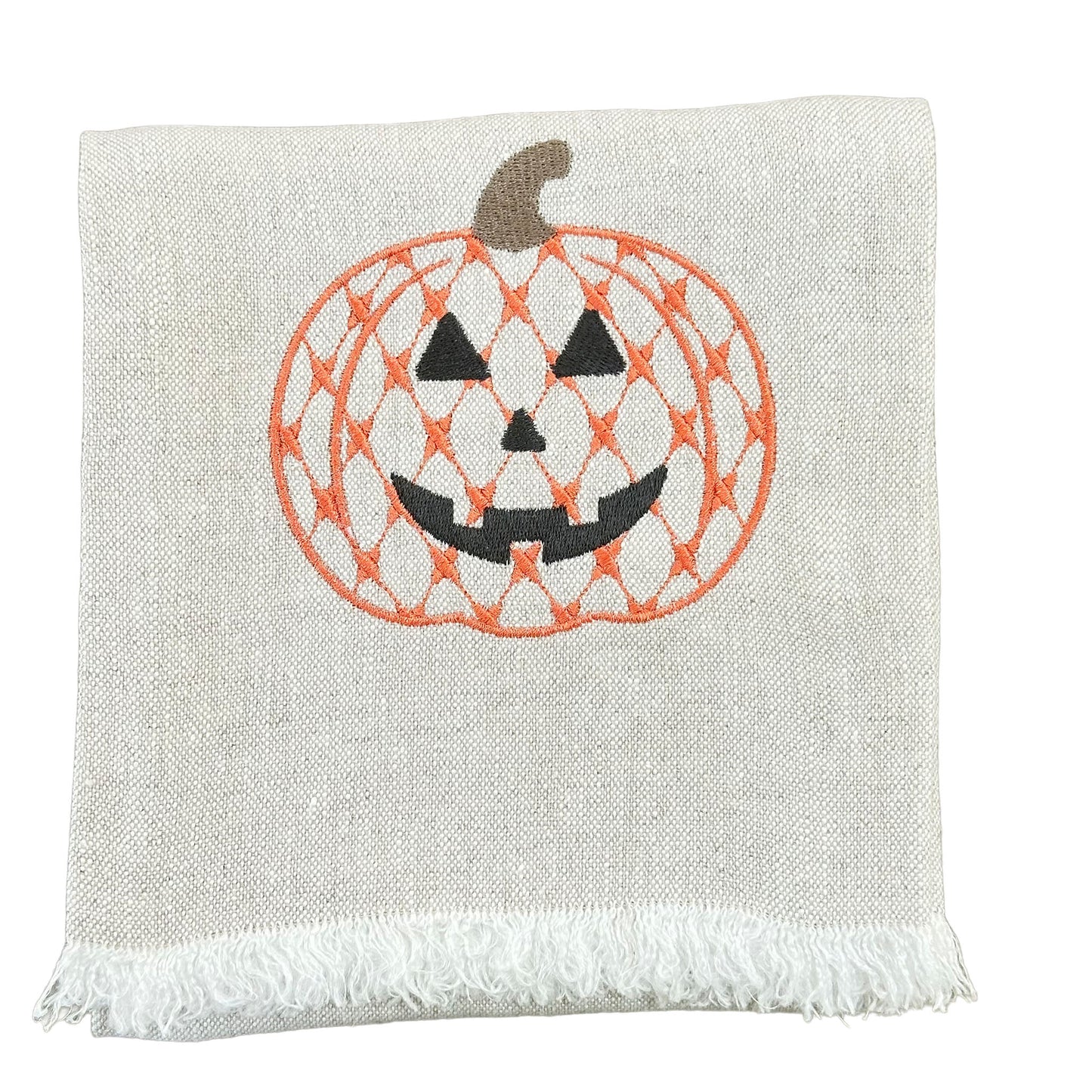 Linen Tea Towel, Pumpkin