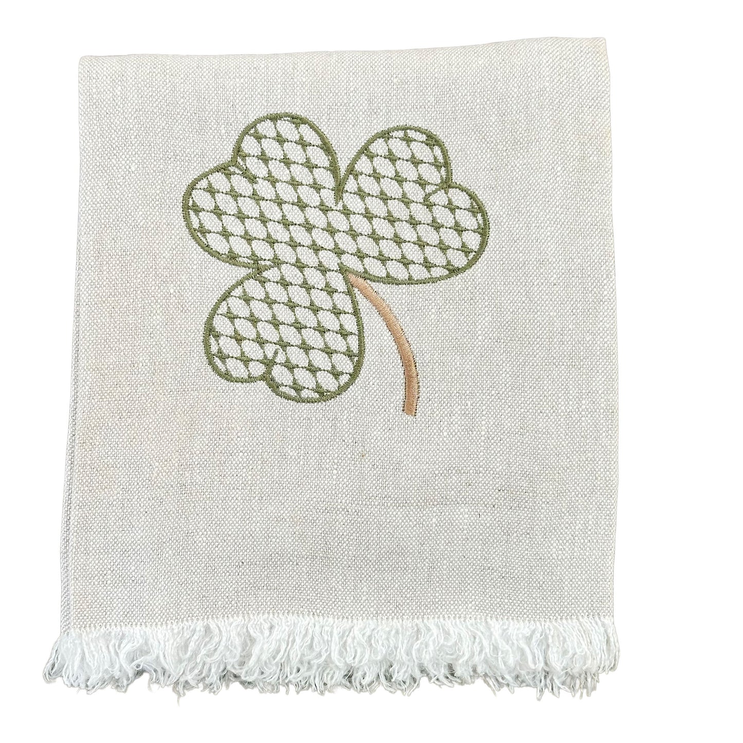 Linen Tea Towel, Shamrock
